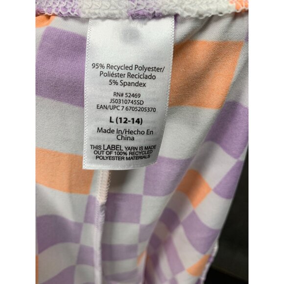 Joyspun Womens Size L (12-14) Light Grey/Colorful Sleepwear Set Tank and Shorts - Picture 10 of 11